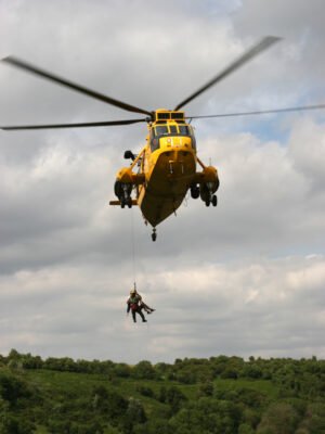 Helicopter filming