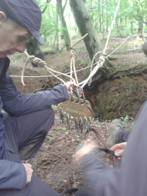 Setting up ropes
