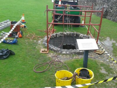 Access in a well and underground structures